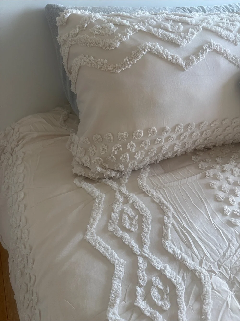 Textured BABY BEIGE Comforter Set - Cozy Neutral Bedding NEW